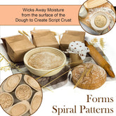 RFAQK Bread Proofing Baskets for Sourdough & Sourdough Kit, 9 inch Round 2 PACK ( UPC: 198168537329 )